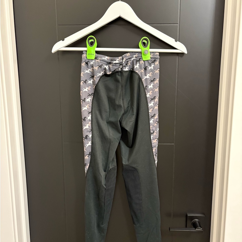 Kids Performance Knee Patch Riding Leggings - Picture 2 of 4
